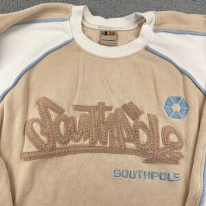 Southpole Sweater Mens 2XL Y2K Hip Hop Streetwear Embroidered Baggy Heavy